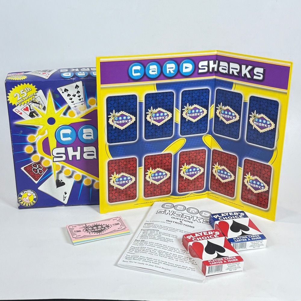 Endless Games Card Sharks 25th Anniversary Edition Board Game Show Home Version